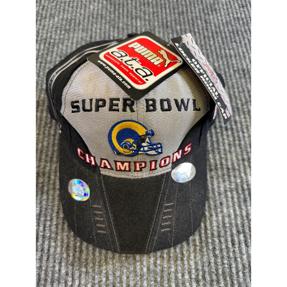 Los Angeles Rams Super Bowl Champions Hat Puma NFL‎ Snapback Vintage OSFA